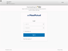 Tablet Screenshot of mail.massmutual.com